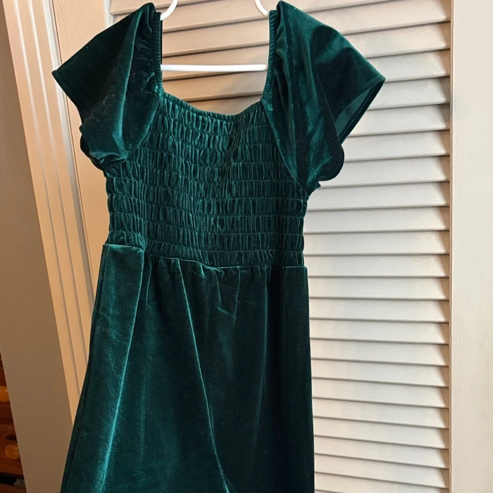 Children’s Place Emerald Velvet romper
